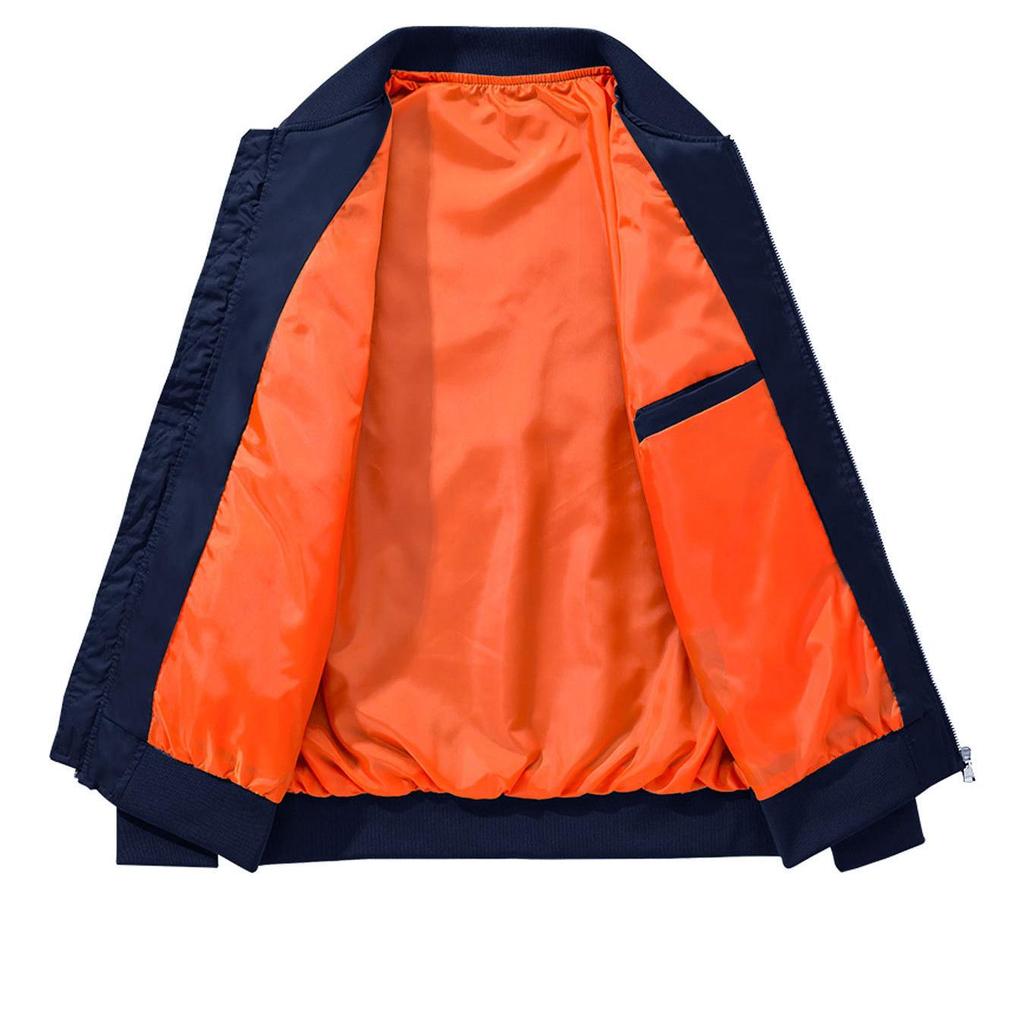 2025 Spring Men's European Bomber Jacket - Loose Fit Baseball Style
