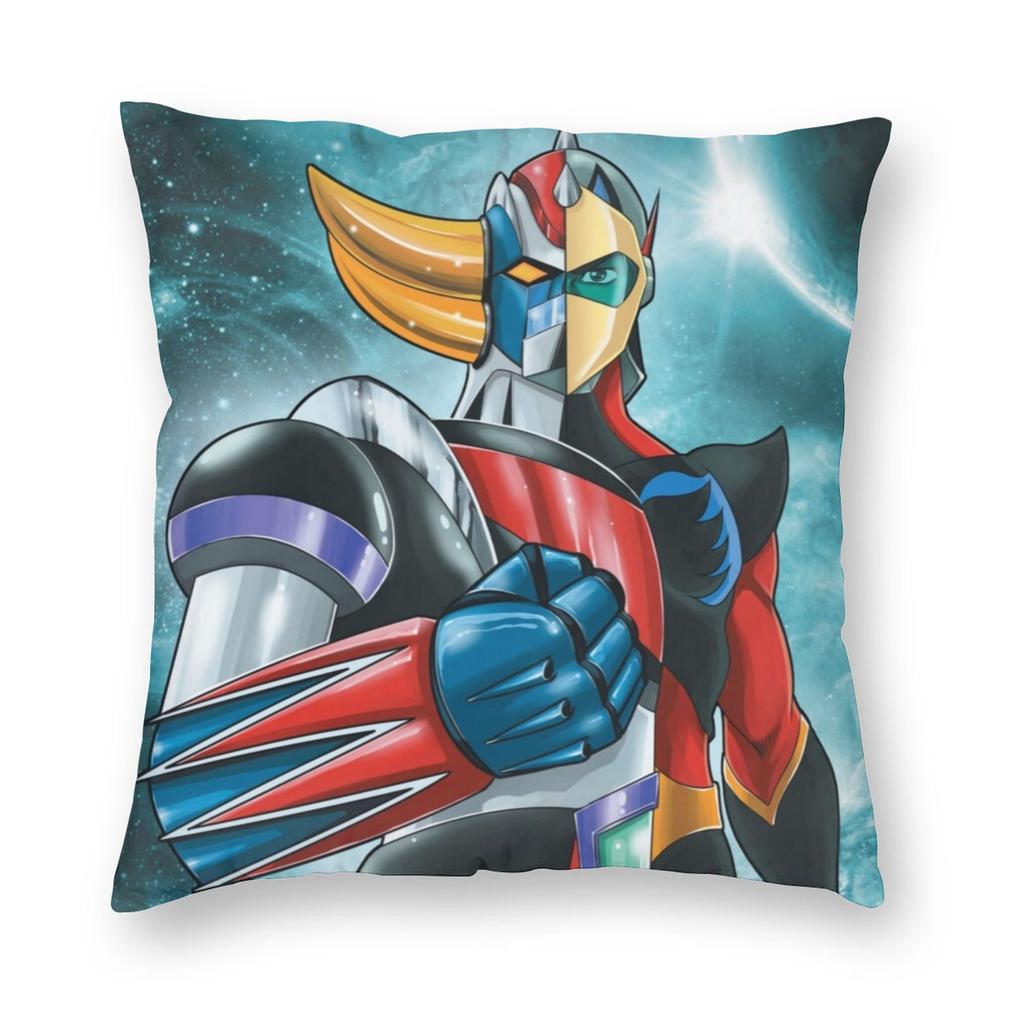 Goldrake Ufo Robot Grendizer Pillowcase Soft Polyester Cushion Cover Decorations Pillow Case Cover Home Square 40*40Cm