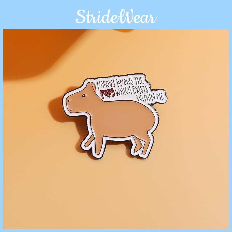 Unique Capybara Brooch Charming Animal Pin Decorative Metal Accessory For Fashion