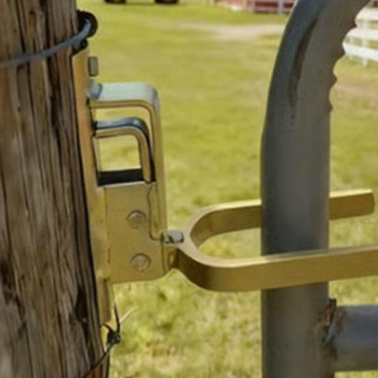 1/2 st Kraftig Dörrlås Galvaniserat Stål Automatiskt Fjäderlås Enhandshantering Rostbeständig Enkel Installation Omedelbar Låsande Spärr