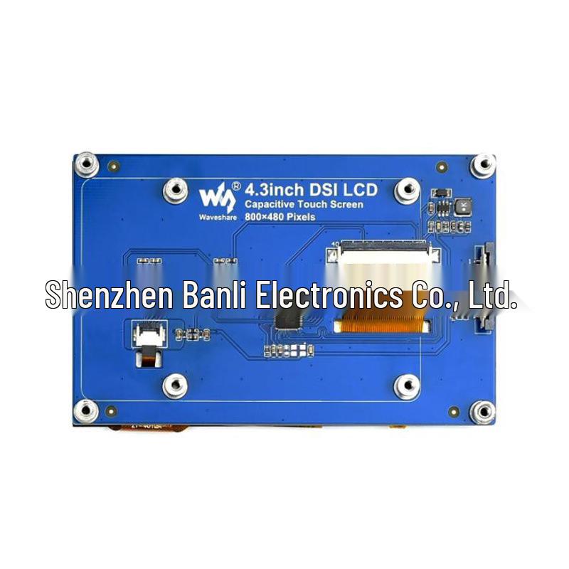 4.3" Capacitive Touchscreen for Raspberry Pi, 800x480 IPS, MIPI DSI Interface