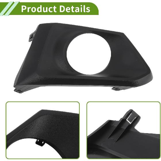 No.622566CT1A Fog Light Grill for Nissan Altima 2019-2022 Black Front Right Front Lower Bumper Fog Light Cover Inserts ABS 1 Pc