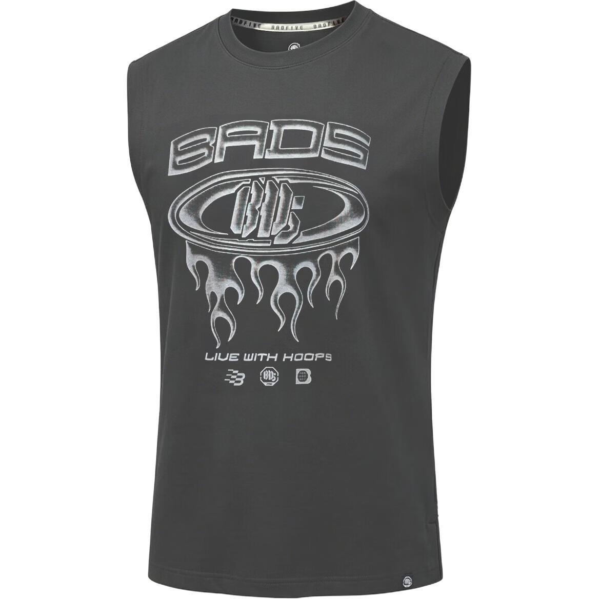 Li Ning Basketball Series Letter Soft Simple Versatile Sleeveless Basketball Jersey Men tops AVSW035-2 S