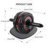 Abdominal Muscle Trainer with Mat Abdominal Fitness Wheel Anti-Slip Mute Indoor Fitness Exercise Equipment