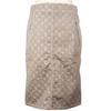 LOUIS VUITTON Monogram denim skirt tight Brown cotton/polyester Women Used