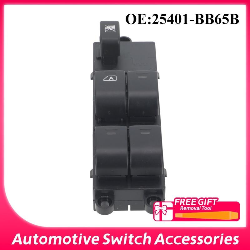 25401-BB65B Power Window Control Switch Button For Nissan Qashqai J10 Navara D40 Pathfinder R51 25401BB65B Car Accessories