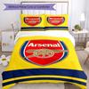 3pcs Arsenal F.C Bedding Set Duvet Cover Closure Includes 1 Duvet Cover & 2 Pillowcases, Soft and Comfortable for All Seasons.