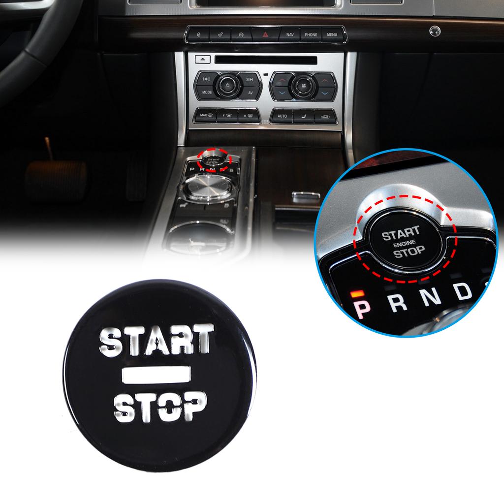 For Jaguar XF XJ 2008- Car AC Gear Switch Repair Decals aluminum alloy Button Stickers Car Accessories Interior