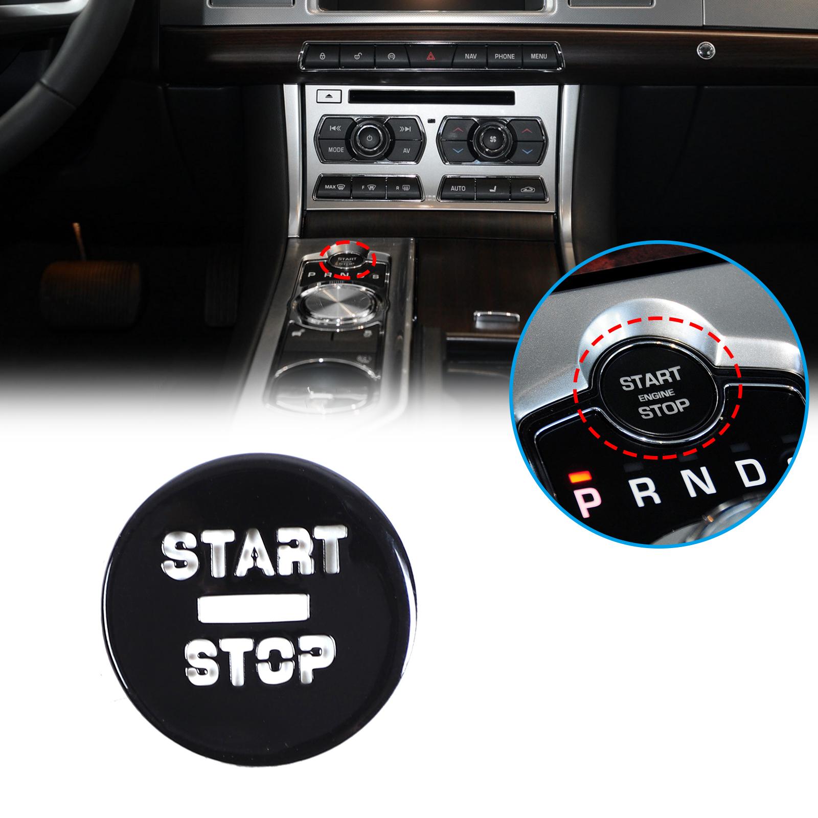 Для Jaguar XF XJ 2008- Автомобильный переключатель передач кондиционера Наклейки для ремонта Кнопки из алюминиевого сплава Наклейки Автоаксессуары Интерьер XF 08-15 start