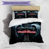 3PC Custom Name "Angel Wings Cross Heart" Bedding Set Duvet Cover Closure Includes 1 Duvet Cover & 2 Pillowcases for Bedroom