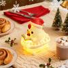 Christmas Puppy Night Light LED Resin Ghost Chicken Sculpture USB Powered Warm Yellow Lamp Cute Animal Figurine Ornament