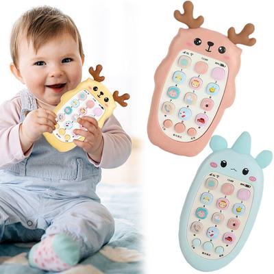 Baby Telefon Spielzeug Musik Sound Telefon Schlafen Spielzeug Mit Beißring Simulation Telefon Kinder Säuglings Frühen Pädagogisches Spielzeug Kinder Geschenke