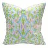 [Pillow Cover]Grandmillennial Kaleidoscope Pillow Blue, Green, Pink Dorm Pillow 24x24