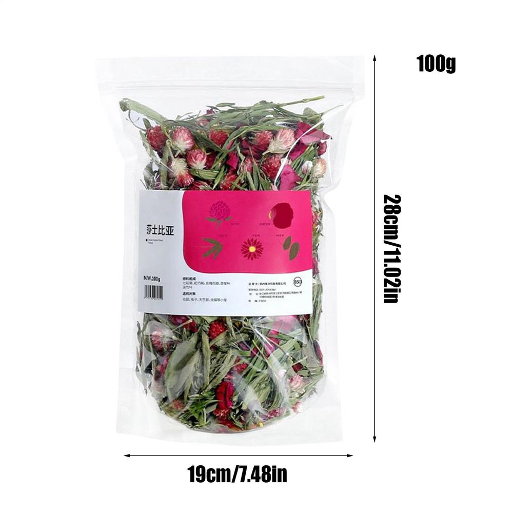 Hamster Cage Bedding Dried Flower Hamster Bedding Natural Sprays Pet Accessories Odor Control Habitat Decor