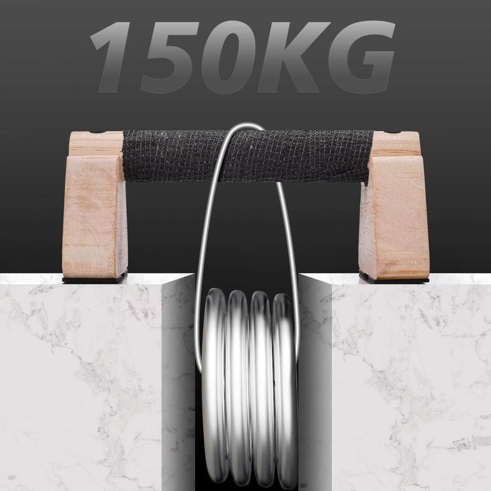1 Pair Non-slip Parallettes Bars Multipurpose Push-up Stand Wooden Push Up Bar  Home Workout