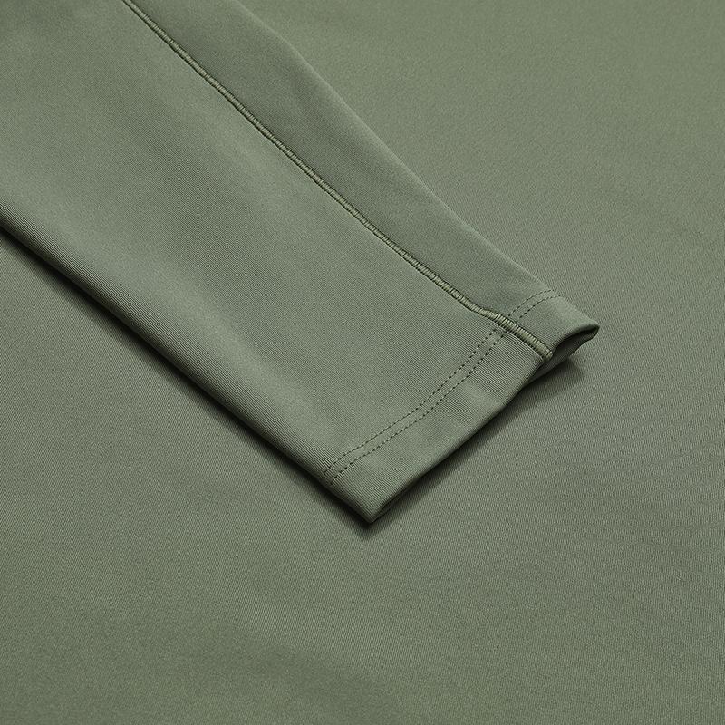 Fila Explorer High-Quality Casual Sports Comfortable Soft Knit Long Sleeve T-Shirt Men Tops Ancient-Tree-Tea-Green A11M547203FKK