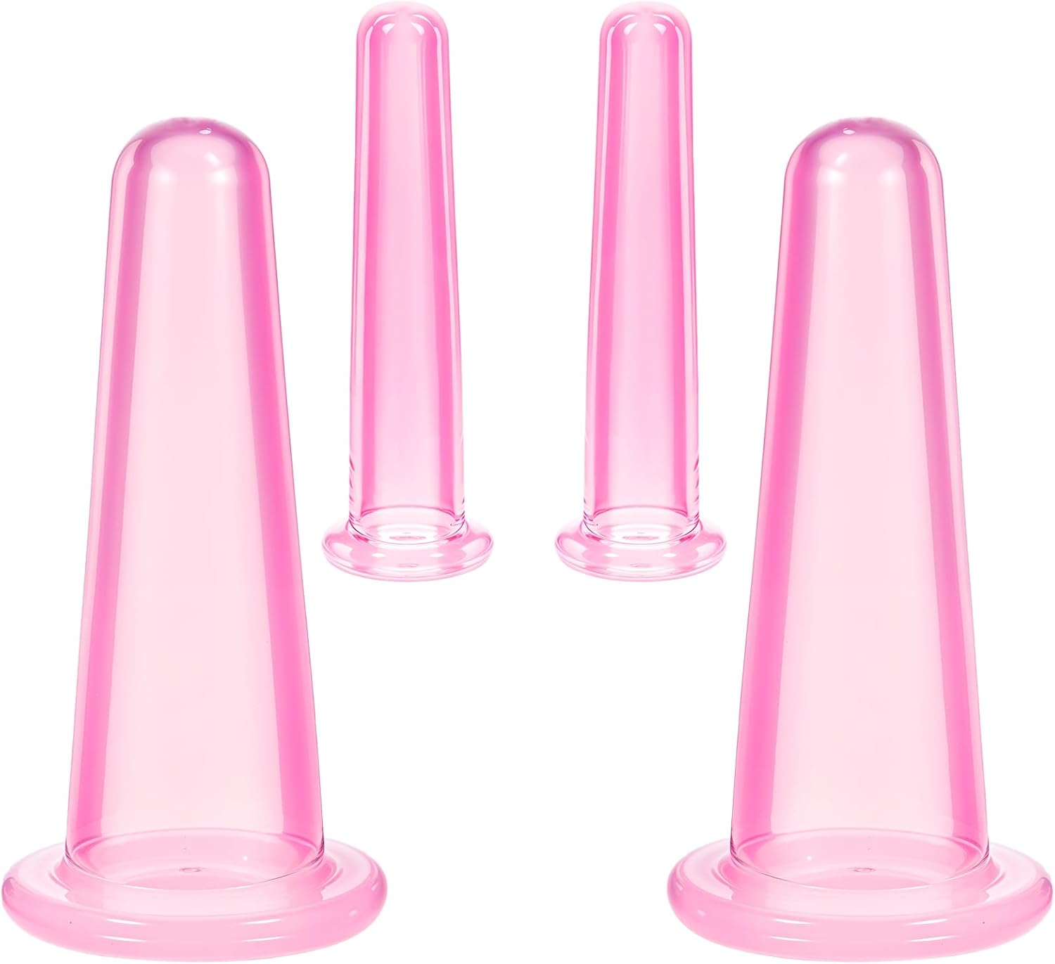 

Набор для вакуумного массажа лица из 4 предметов, силиконовые вакуумные банки, процедура вакуумного массажа лица, антивозрастной инструмент для красоты для массажа лица