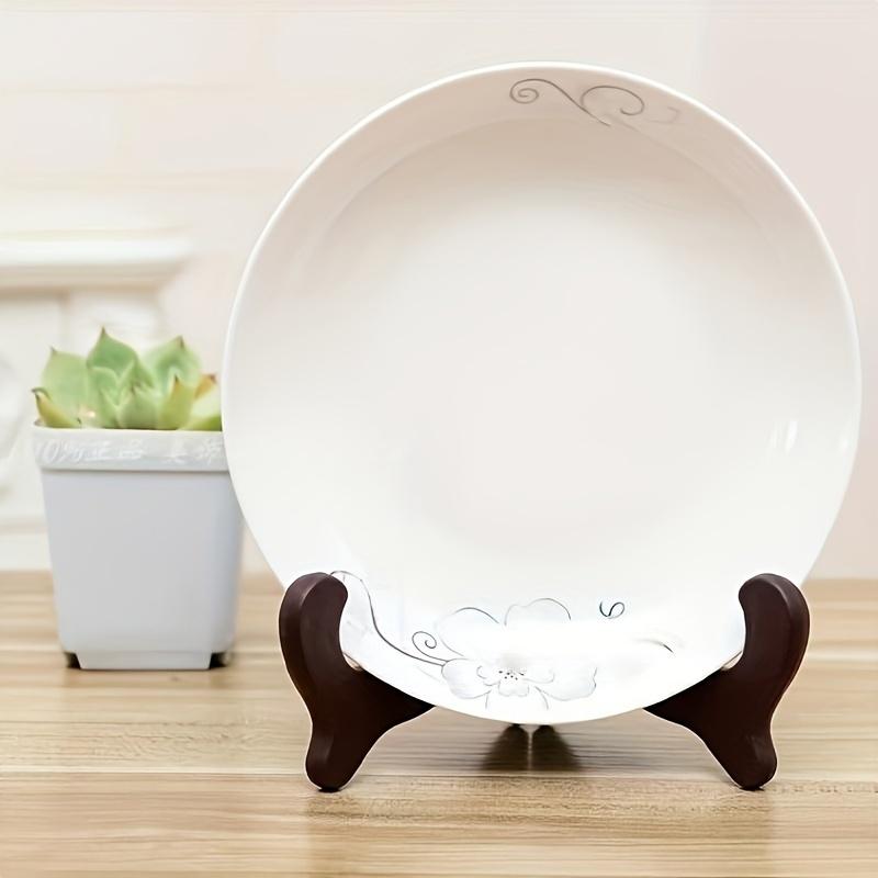 1Pc Triangular Stands, Compact and Portable, Plastic Material, White and Brown, Boho Style, Ideal for Crafts,Home Decor