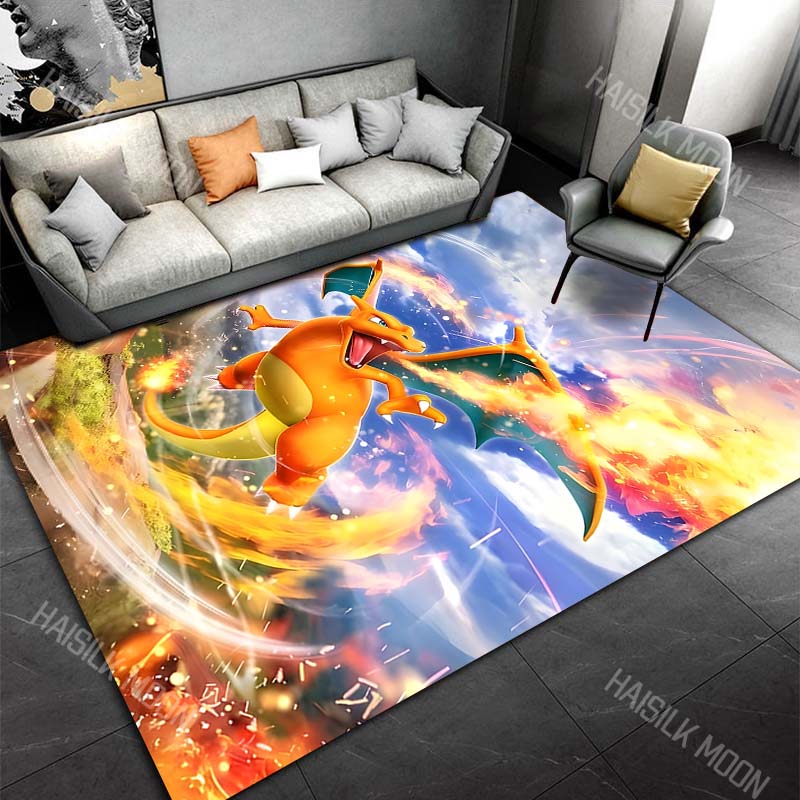 17Styles Monsters C-Charizard Carpet for Living Room Bedroom Kid's Room Game Room Home Decor Area Rug Non-slip Mat Potdemiel