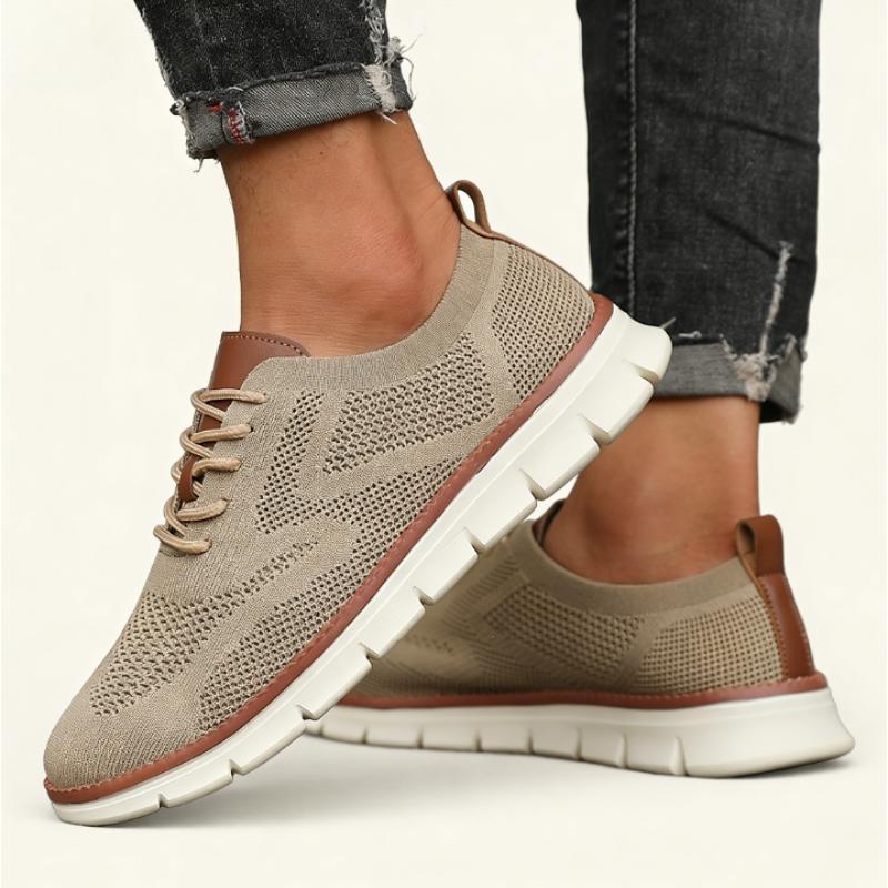 

Stylish Brown Casual Sneaker Men s Athletic Shoes Breathable Ultra-LightWalking Mesh Soft Sole Outdoor Anti Slip Running Shoes 46 хакі