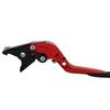Nakira Brake and Clutch Lever Set for and GSXR and GSX250R, V-Strom250, GSR250, (Red Black)