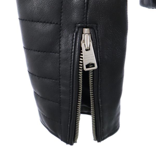 ALLSAINTS Sheep leather leather jacket UK2 black genuine leather Women Used