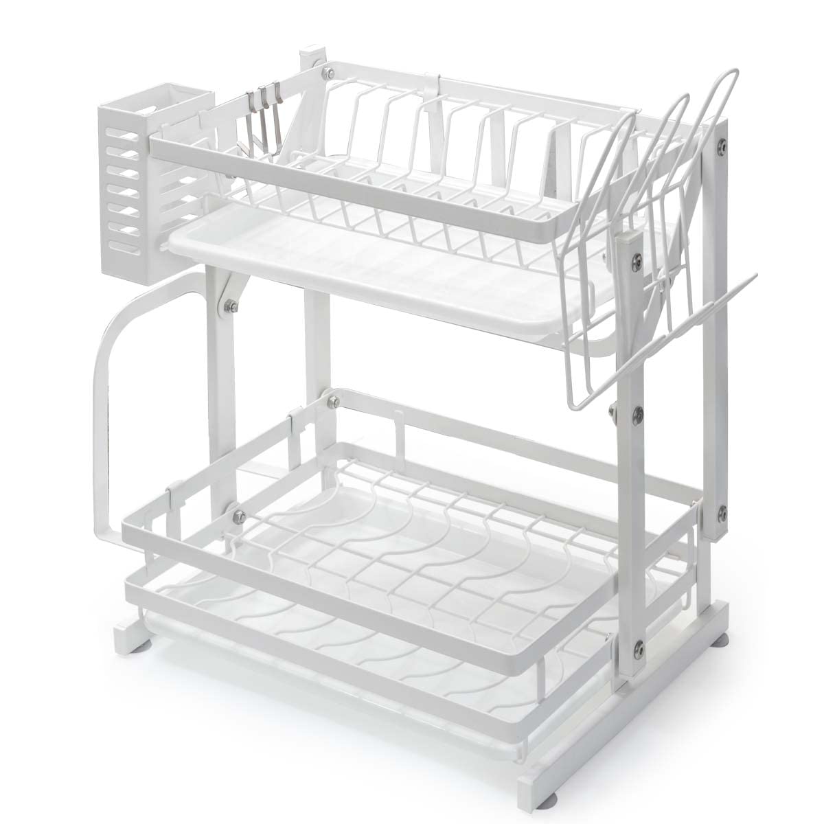 

Складная сушилка для посуды Без сборки готова к большой чашке нож столовые приборы разделочная доска подвесная присоска нержавеющая ottostyle.jp [Белый] требуется, использовать, белый