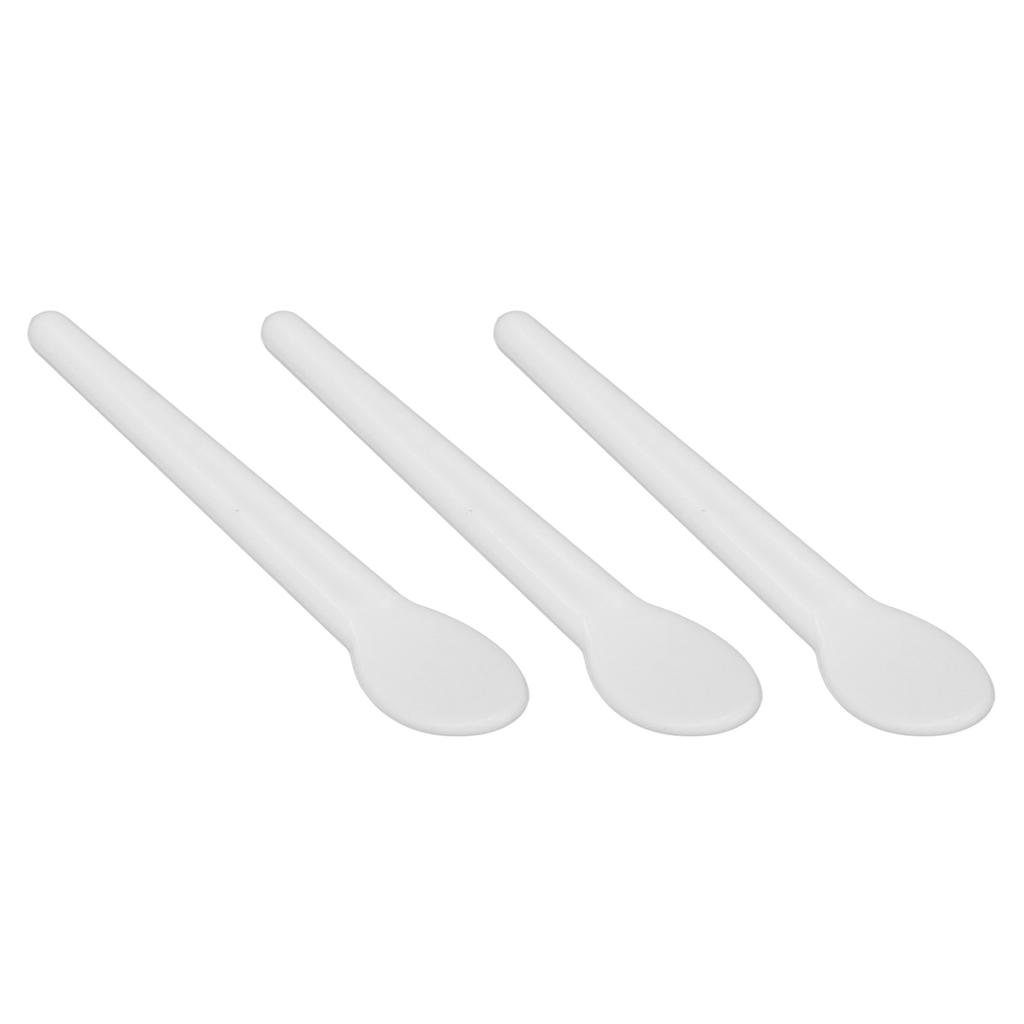 50pcs Cosmetic Cream Spatula Small Spoon Shaped Washable Eye Cream Spatula For Nail Glue