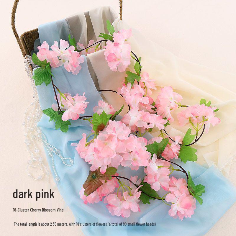 Cherry Blossom Vine Wall Hanging for Outdoor and Indoor Ceiling Decor