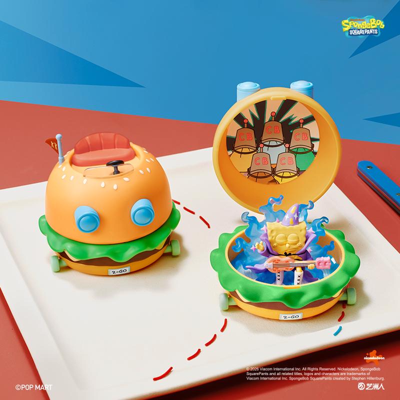 POP MART SpongeBob: Krabby Patty Bestsellers Series Figures Blind Box