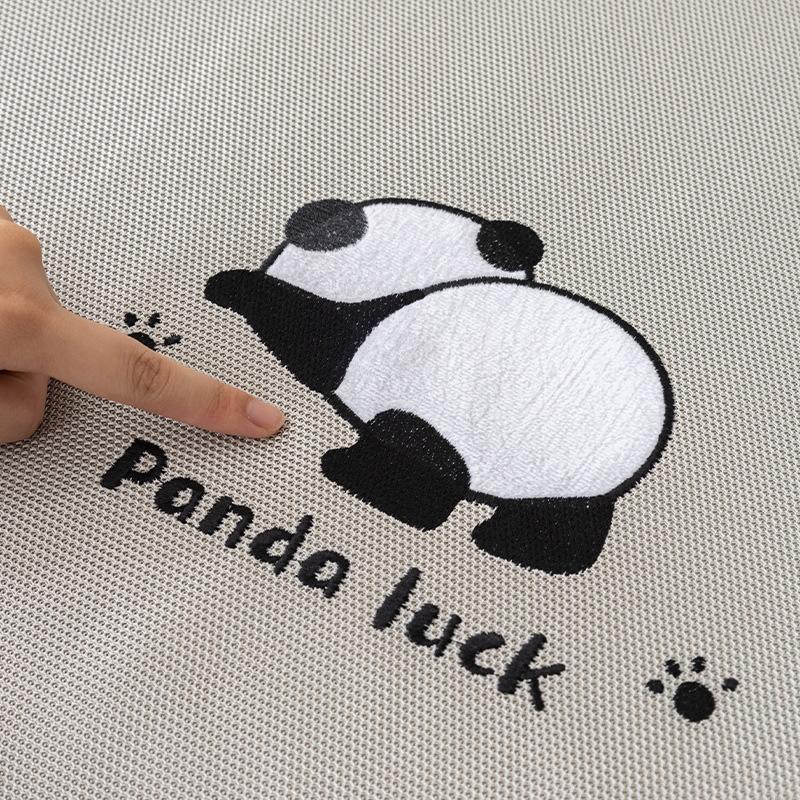 New Summer Simple Light Luxury Ice Silk Sofa Cushion Embroidered Cool Rattan Mat Cool Cushion Summer Breathable Seat Cushion