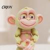 Portable Healing Animal Charm 3D Printed Articulated Monkey Figurine, Multi-Color Cartoon Model with Cute Mini Statue Movable Joints, Stress
