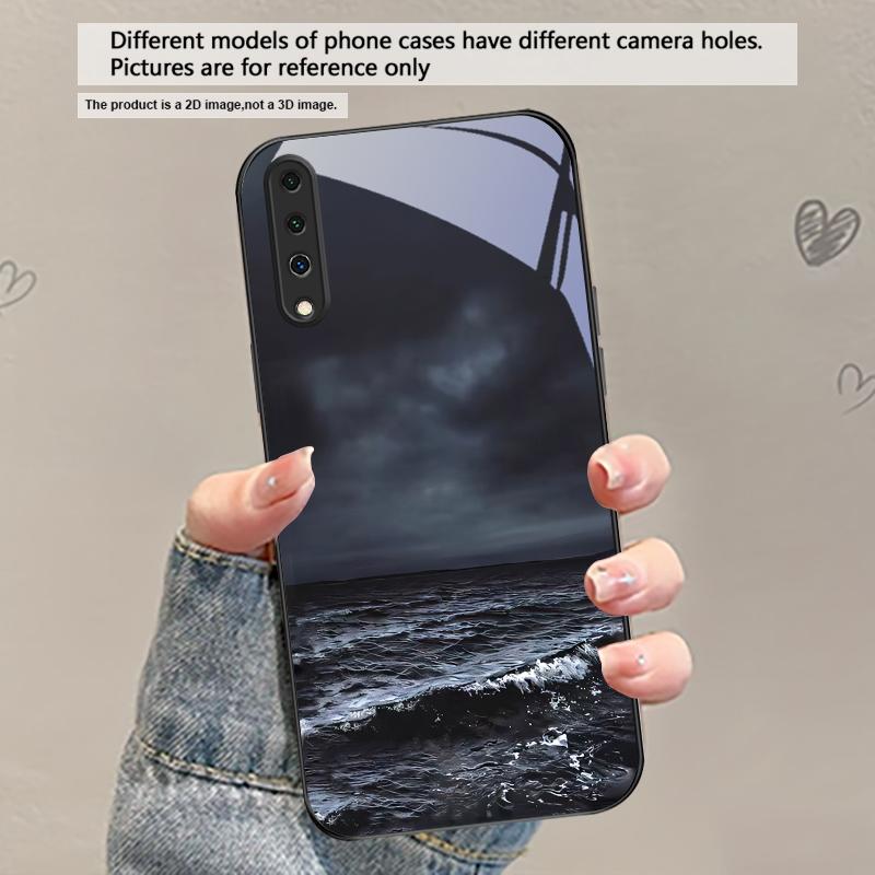 Abstrakte Moderne Wellen Für Samsung Galaxy A30 A31 A32 A33 A34 A35 A42 A30s A20 A25 A26 A51 A56 A54 A72 A73 A70 Glas Handyhülle