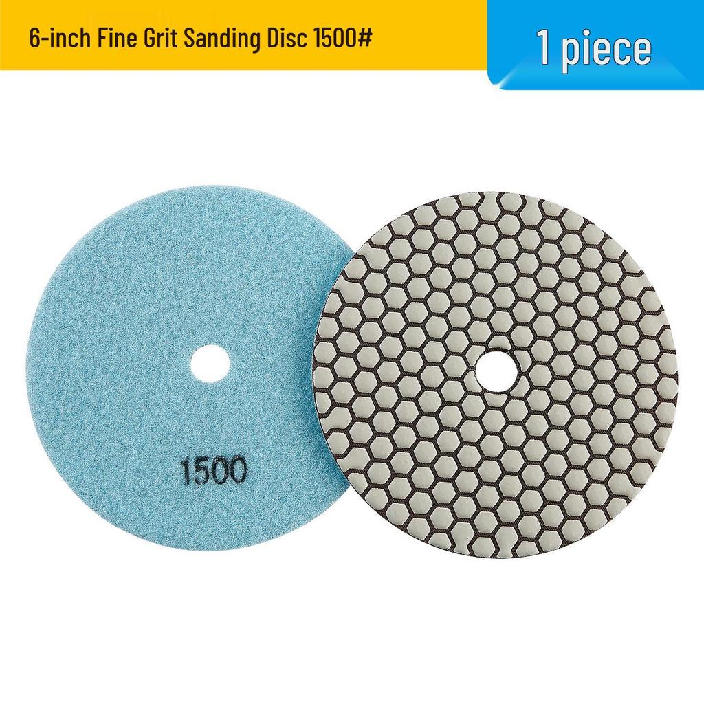 5-6 Inch Diamond Dry Polishing Disc for Marble, Granite, and Rock Slabs.