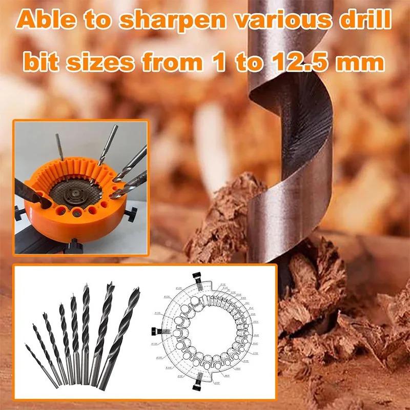 Drill Bit Sharpener,Drill Bit Sharpener For All Bits,Portable Drill Bit Sharpener,Multipurpose Drill Bit Grinding Sharpener for Grinding and Polishing