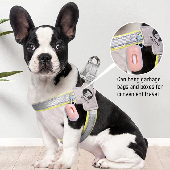 Night Safety Pet Harness High-Brightness Reflective Strips Y-Shaped Chest Design Adjustable Quick Buckle Dog Harness
