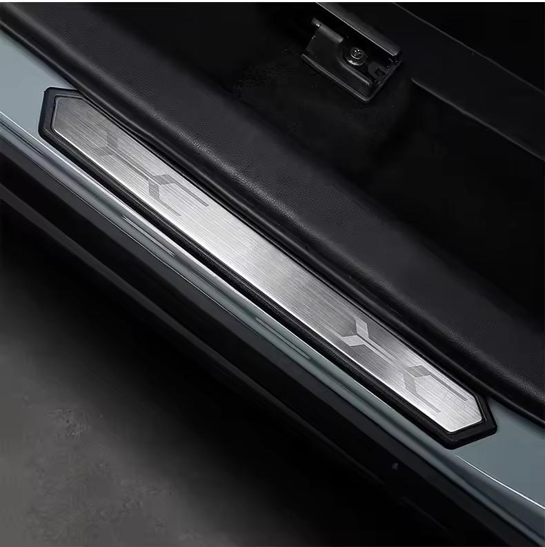 For Toyota RAV4 Rav 4 2019-2021 2022 Interior Accessories Door Sill Anti-Kick Decoration Bumper Sill Anti-Dirty Cover Stickers