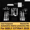 TPU Auto Schalthebel Armaturenbrett GPS Navigationsbildschirm Folie Schutzaufkleber für GEELY CITYRAY 2025 Kratzfeste Zubehörteile