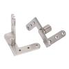 Door Pivot Hinges Heavy Duty Stainless Steel 270 Degree Rotating Inset Hinge Left Right Maximum Load 130lbs Silver