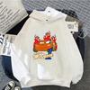 Cars Lightning McQueen Hoodies Women Vintage Jasmine Kawaii Hooded Pullover Clothes Cartoons Sweatshirt Harajuku Aesthetic Tops