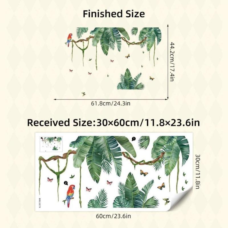 Dwustronna kolorowa naklejka ścienna z motylem i kwiatami, elektrostatyczna pasta do szyb okiennych, widoczna dekoracyjna naklejka ścienna