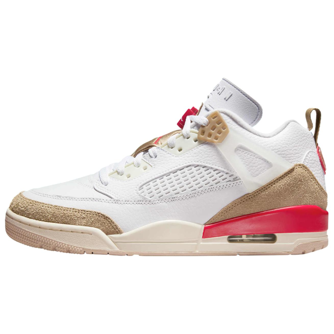 

Новые низкие винтажные баскетбольные кроссовки Jordan Spizike с противоскользящей износостойкой подошвой, мужские, бело-коричневые FQ1759-105 42