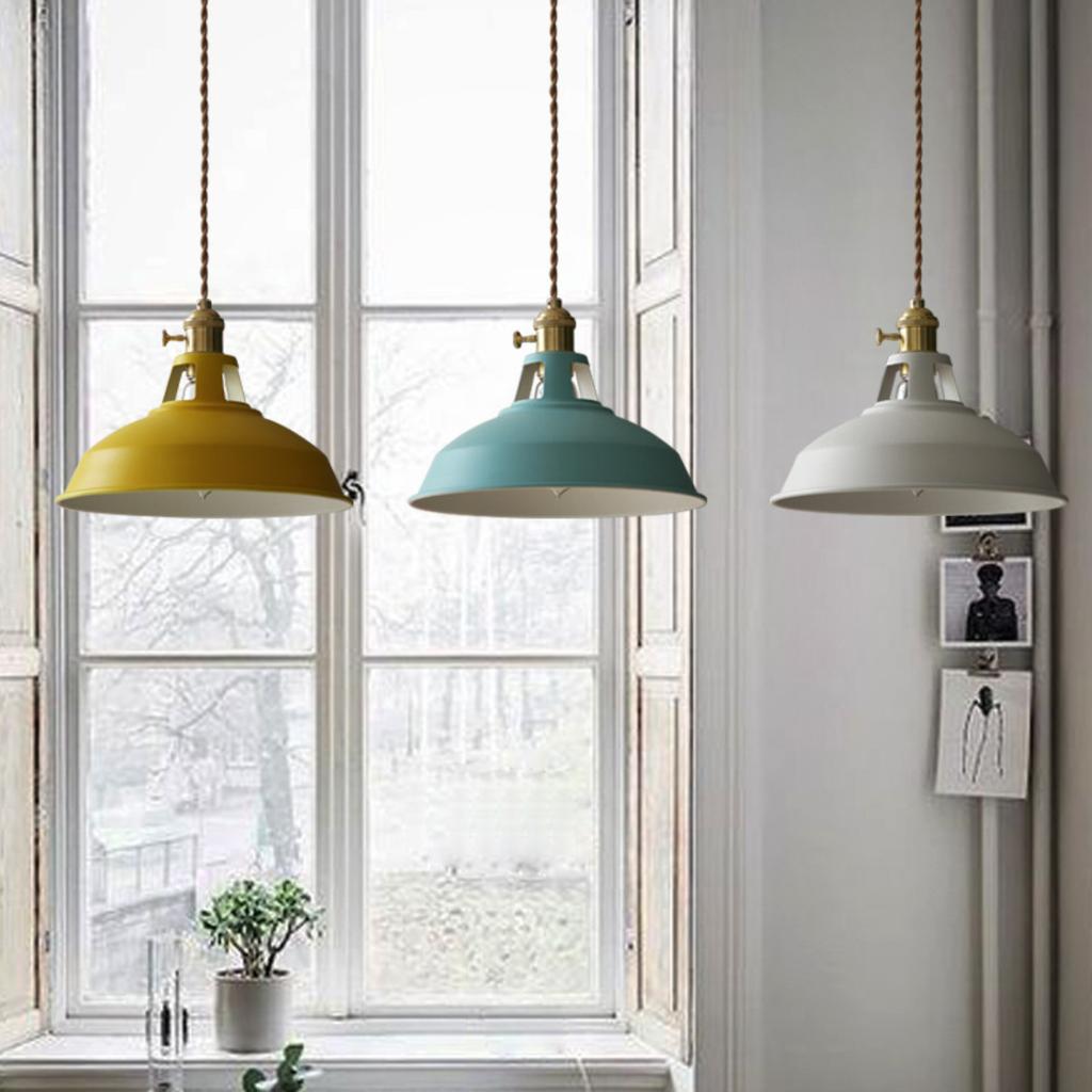 New Elegant Colorful Industrial Loft Pendant Light Adds Style to Restaurants and Kitchens - Unique Stylish Decorative Suspension