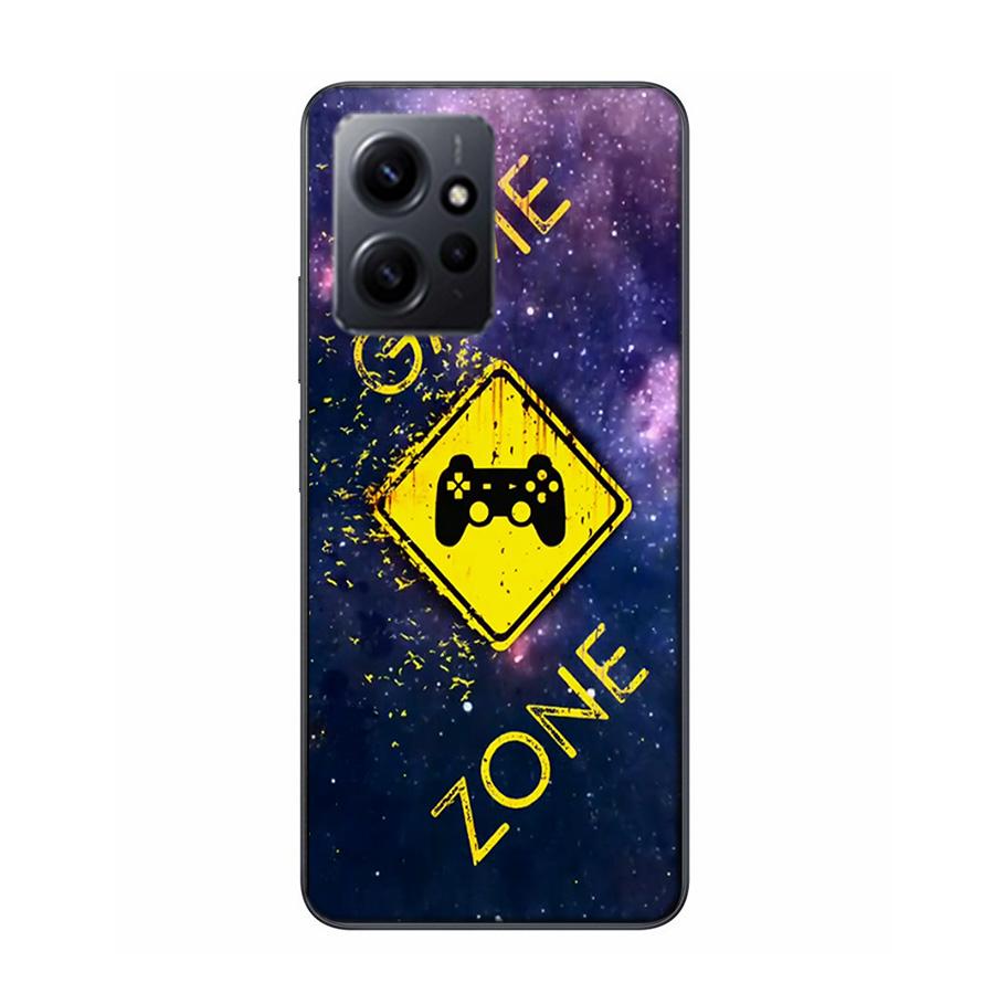 Gamer zone traffic sign Game handle Phone Case For Redmi 12 13C 12C 15C 9 10 10C Note 13 Pro Plus 14 15 Pro 9T 9C 9A TPU Soft Co
