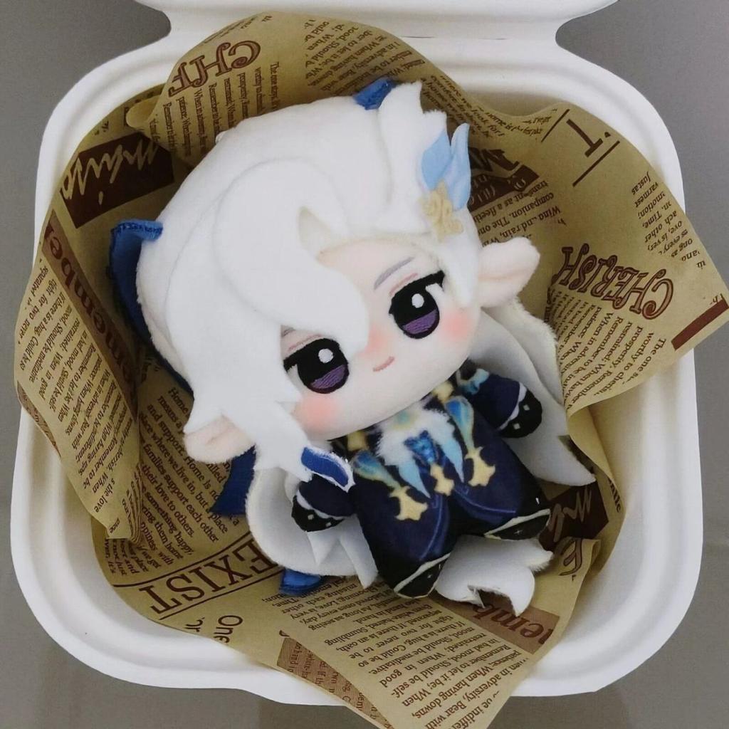 Genshin Impact Neuvillette 10cm Anime Cartoon Figur Idol Plüschtiere Kissen Mädchen Geburtstagsgeschenk Kissen Cosplay