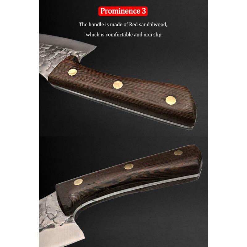 4pcs Boning Knife Sharp Multi-functional Stainless Steel Kitchen Knife Set Household Dividing Pork Meat Cleaver Boning Knife Fruit Knife