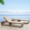 Rattan Outdoor Lounge Chair for Pool, Beach, or Balcony