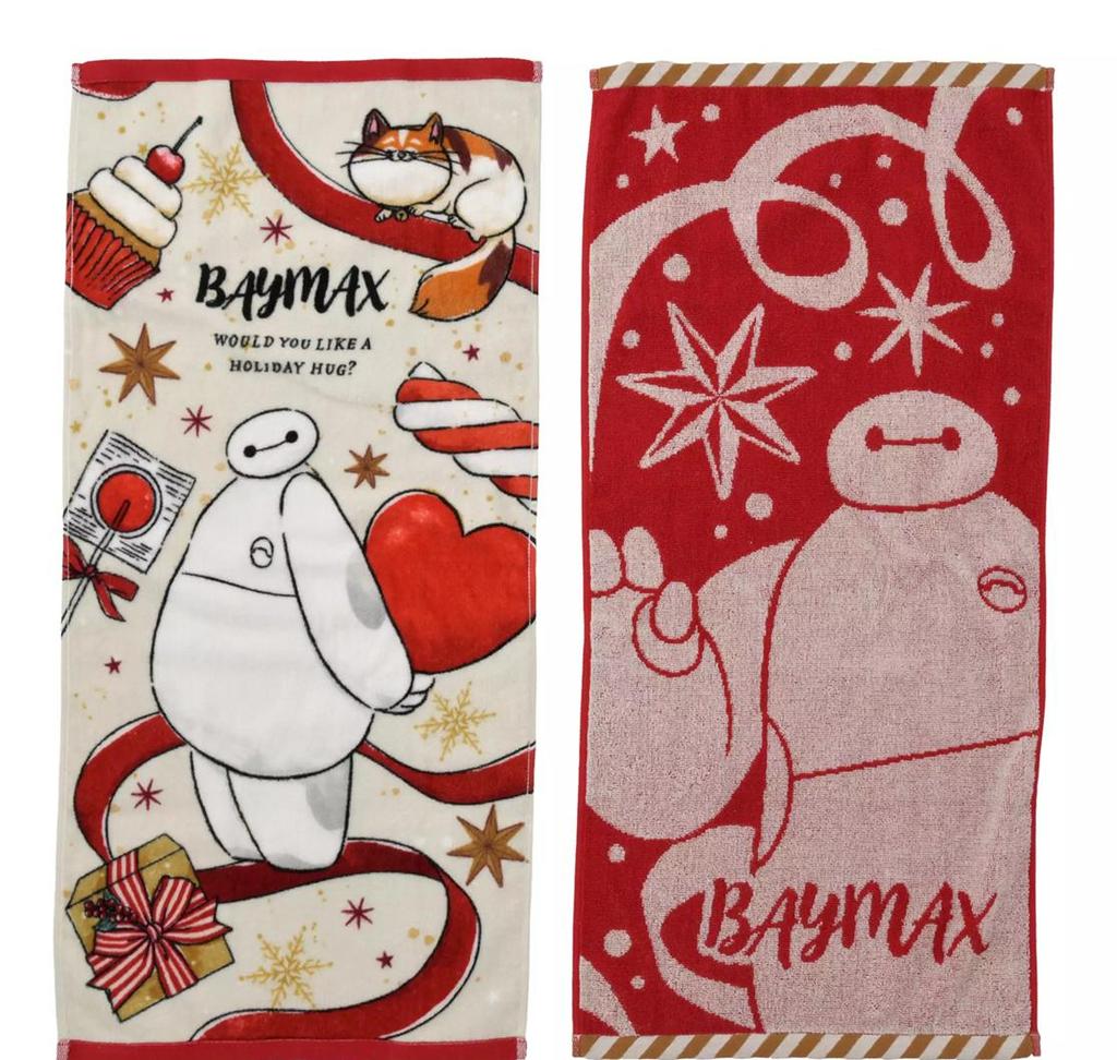 Disney Baymax & Mochi Face Towel Set ( Holiday Gift ) Japan NEW Disney Store