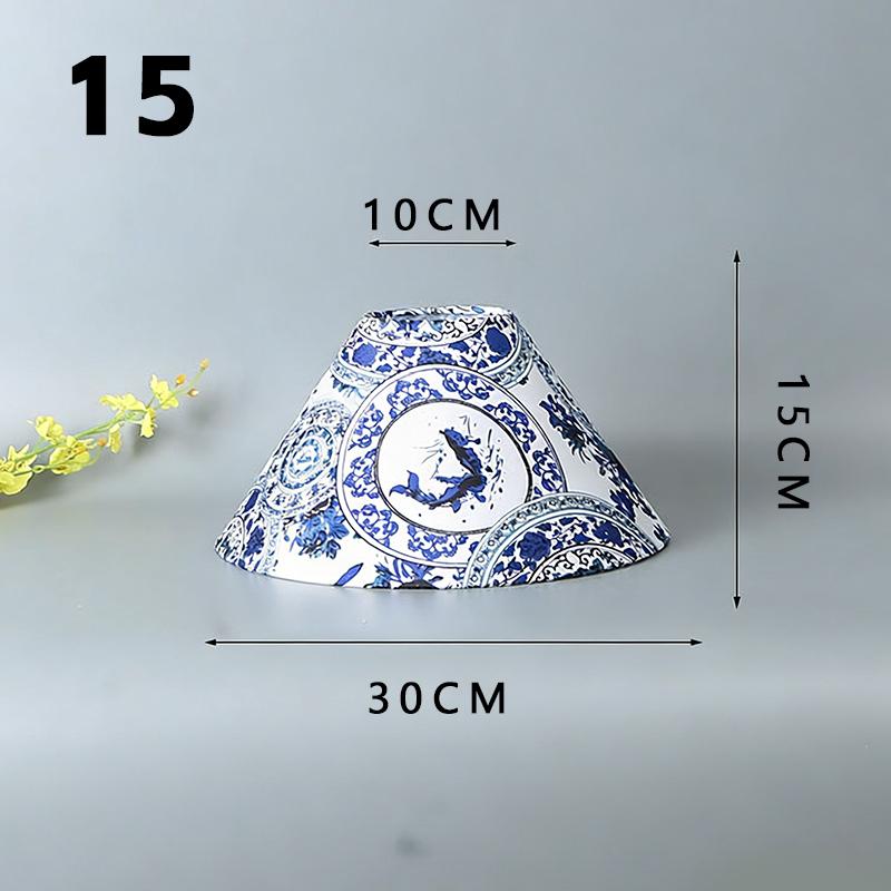 New Chinese Style Living Room Floor Lamp Shade DIY Replacement Lamp Cover E27 Fabric Home Decor Tabletop Lampshade