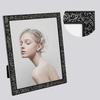 5/6/7 Inch Photo Frame Shiny Rhinestone Edge Electroplated Stainless Standing Anti-skid Luxury Oblong Glitter Wall Mounting Table Top Display Picture